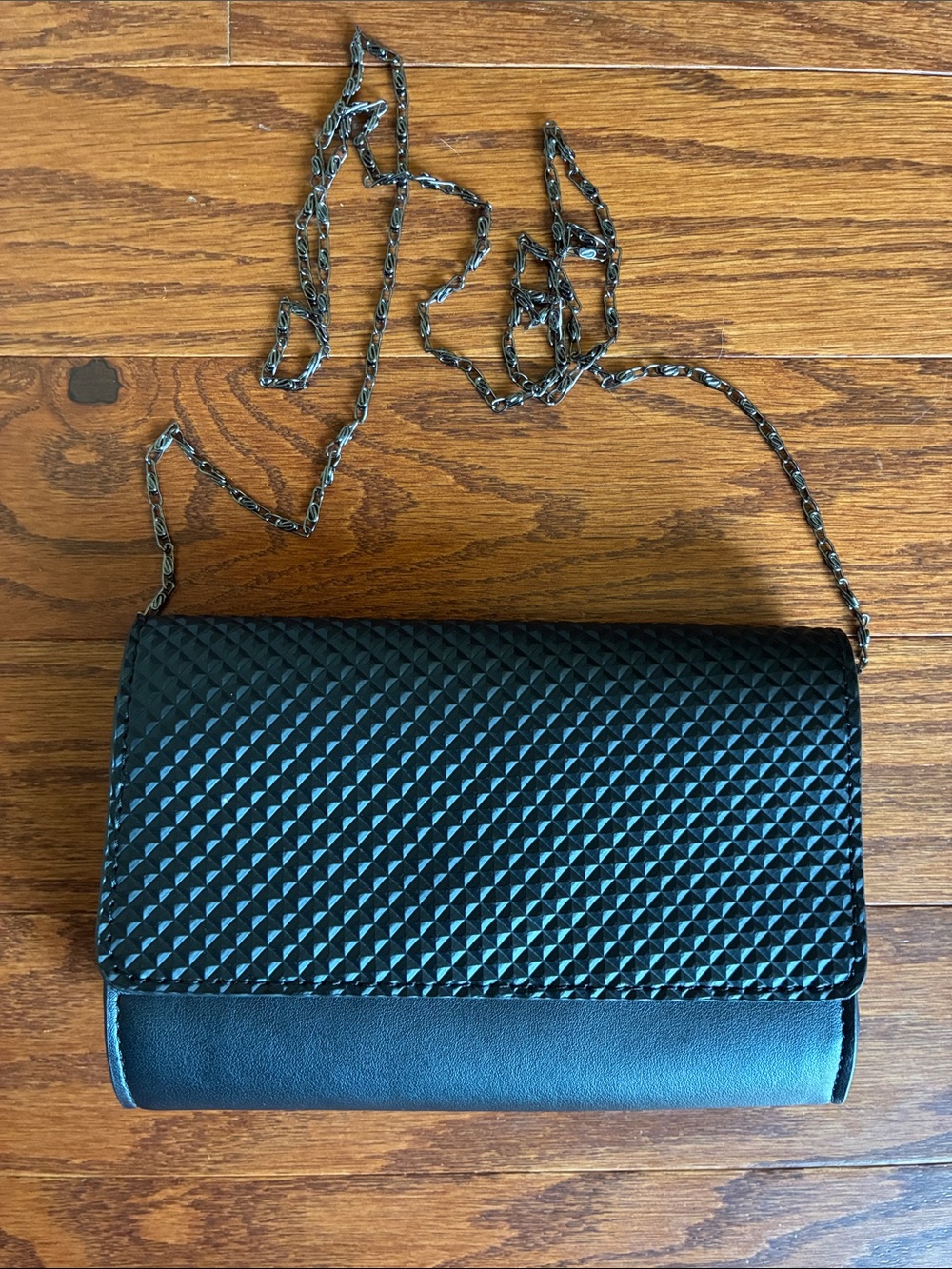 Neiman Marcus Black Chain Clutch